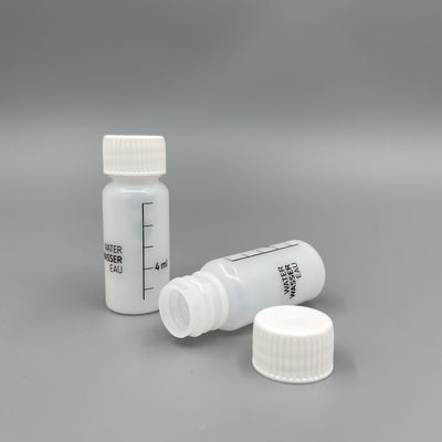 Chai nhựa HDPE nhỏ 10ml nắp trắng Màu tùy chỉnh Sử dụng một lần cho kem dưỡng da