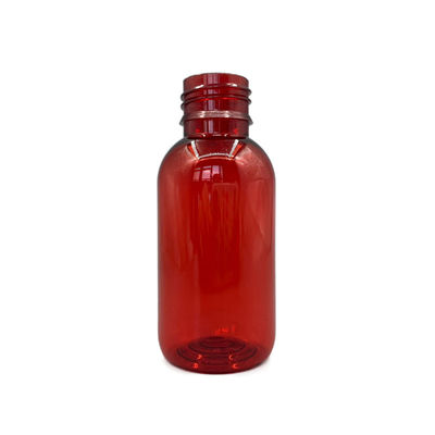 Chống lại tia cực tím Chai xi-rô nhựa rỗng 100ml tròn 3.52OZ có nắp che chắn