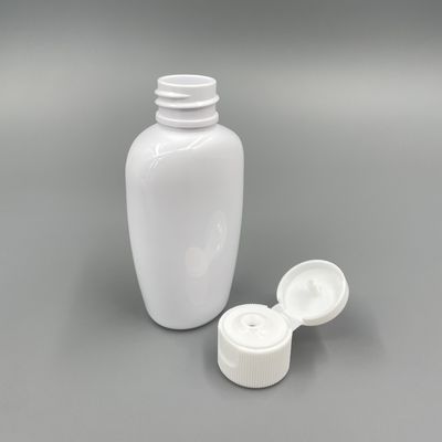 Oblate Phong cách nhựa PET Chai bơm phẳng 50ml ngăn oxy với nắp