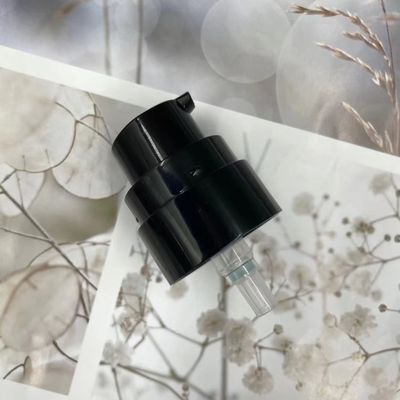 Bơm phân phối kem dưỡng da đen 24/400 AS Cap SS316 Spring bên ngoài 0,25ML / T