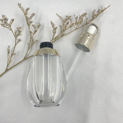 Hình dạng quả trứng Chai nhỏ giọt màu trắng Tùy chỉnh 10ml Acrylic PP Đôi Tường