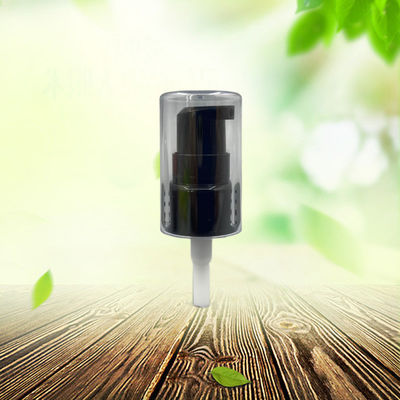 Máy bơm kem PP đen 20/410 304H Đóng êm 0,2ML / T với đầy đủ nắp rõ ràng