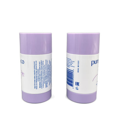 Hộp Đựng Thanh Khử Mùi Hình Tròn AS / PP 50g Ống 1.76oz Thân Thiện Với Môi Trường Với In Ấn