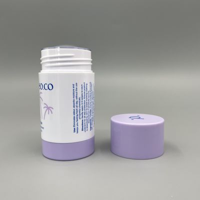 Hộp Đựng Thanh Khử Mùi Hình Tròn AS / PP 50g Ống 1.76oz Thân Thiện Với Môi Trường Với In Ấn