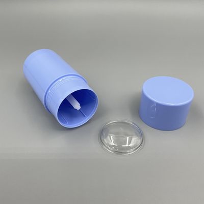 Blue Push Up Deodorant Stick Hộp rỗng Hình tròn 50g 75g Logo tùy chỉnh