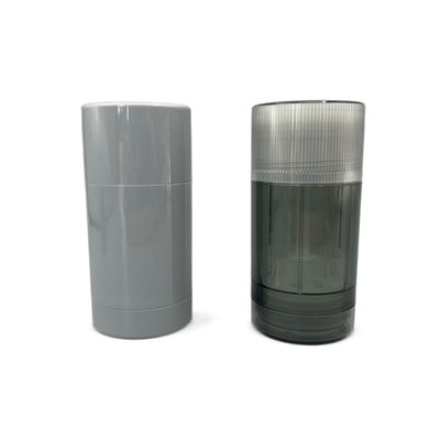 75g Hộp đựng thanh khử mùi rỗng màu xám AS / PP Ống tròn