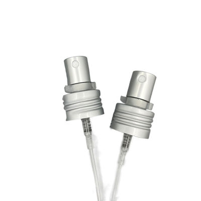Matt Silver Perfume Pump Sprayer Dispenser Alu 24/410 0.12ML Liều lượng với khóa kẹp