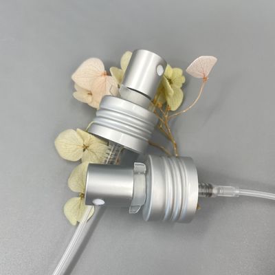 Matt Silver Perfume Pump Sprayer Dispenser Alu 24/410 0.12ML Liều lượng với khóa kẹp