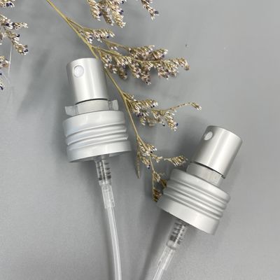 Matt Silver Perfume Pump Sprayer Dispenser Alu 24/410 0.12ML Liều lượng với khóa kẹp