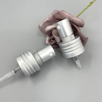 Matt Silver Perfume Pump Sprayer Dispenser Alu 24/410 0.12ML Liều lượng với khóa kẹp