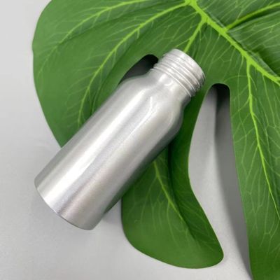 Ngăn chặn rò rỉ Chai nhôm bạc 50ml 35 * 85mm Cổ 24mm Màu tùy chỉnh
