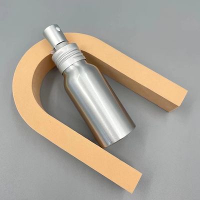 Ngăn chặn rò rỉ Chai nhôm bạc 50ml 35 * 85mm Cổ 24mm Màu tùy chỉnh