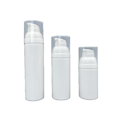 PP 75ml 50ml Chai bơm không khí màu trắng Kem dưỡng da Không gây ô nhiễm