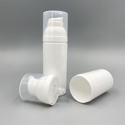 PP 75ml 50ml Chai bơm không khí màu trắng Kem dưỡng da Không gây ô nhiễm