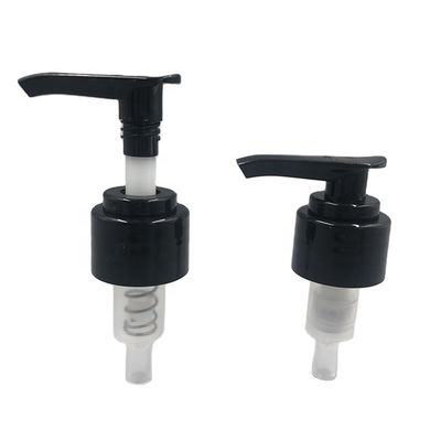 Bơm phân phối PE 24mm Kem dưỡng da đen 28mm Đóng êm cho máy rửa tay