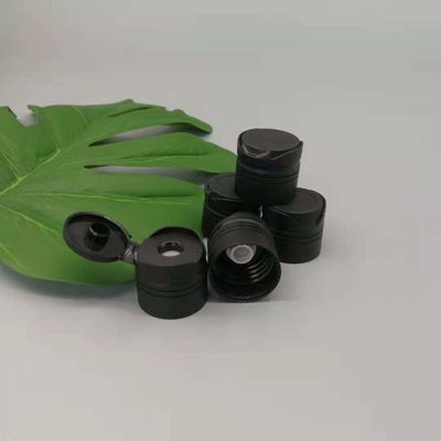 Đĩa vít nhựa màu đen Matt Top Flip Cap 24/410 Van silicone 9.5mm