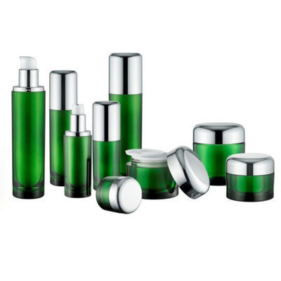 Chai mỹ phẩm tròn Hộp đựng rỗng sang trọng 50ml 120ml Acrylic