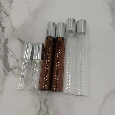 5ml 10ml 15ml Cuộn thủy tinh rỗng trên chai 304 Bóng thép không gỉ