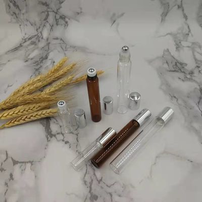 5ml 10ml 15ml Cuộn thủy tinh rỗng trên chai 304 Bóng thép không gỉ