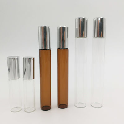 5ml 10ml 15ml Cuộn thủy tinh rỗng trên chai 304 Bóng thép không gỉ
