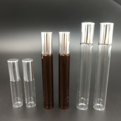 5ml 10ml 15ml Cuộn thủy tinh rỗng trên chai 304 Bóng thép không gỉ