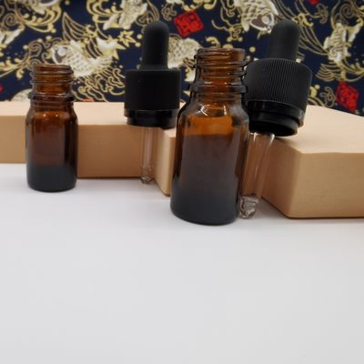 Chai mỹ phẩm thủy tinh 100ml màu hổ phách Chai nhỏ giọt Ratchet Đóng cửa Bảo vệ trẻ em