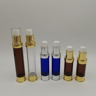 Bộ truyền động kem dưỡng da 15ml, 20ml, 30ml kim loại hóa cho kem dưỡng da Chai nhựa không có khí