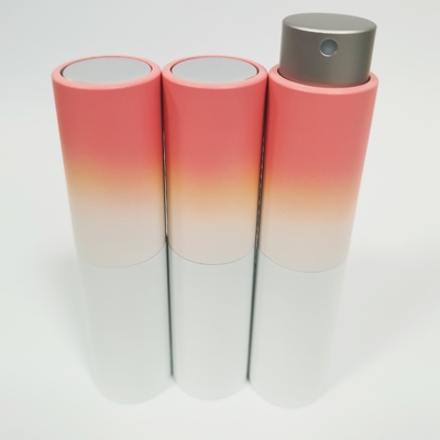 8ML Vỏ nhôm Gradient màu phun và chai với chai thủy tinh bên trong