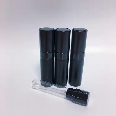 Du lịch Hộp đựng nhỏ bằng nhôm có thể đổ đầy nước hoa Chai xịt nước hoa 8ML Màu nhôm đen